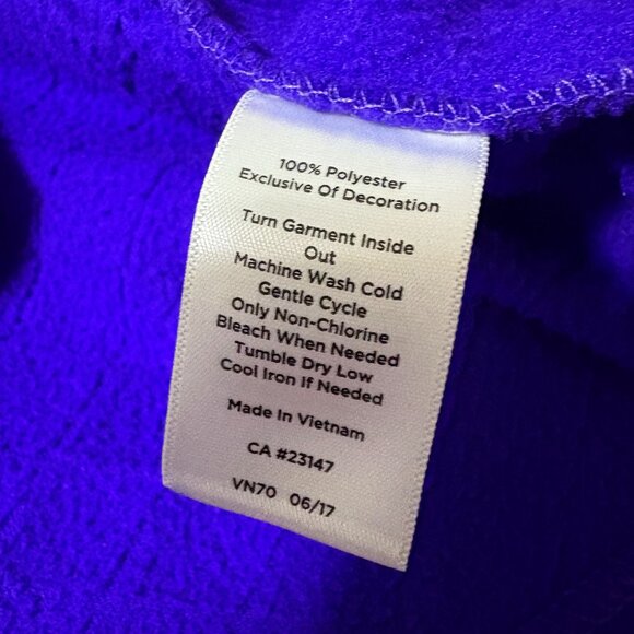 Talbots Quilted Fleece Jacket Size Large Zip Up - Picture 7 of 7